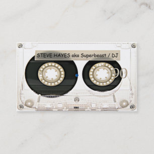 Vintage-Musik-Kassette-Band-Look Visitenkarte