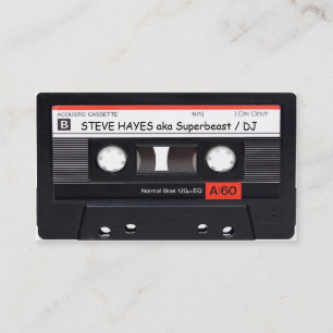 Vintage-Musik-Kassette-Band-Look Visitenkarte