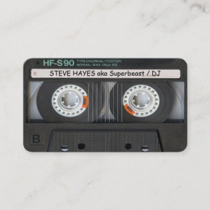 Vintage-Musik-Kassette-Band-Look Visitenkarte