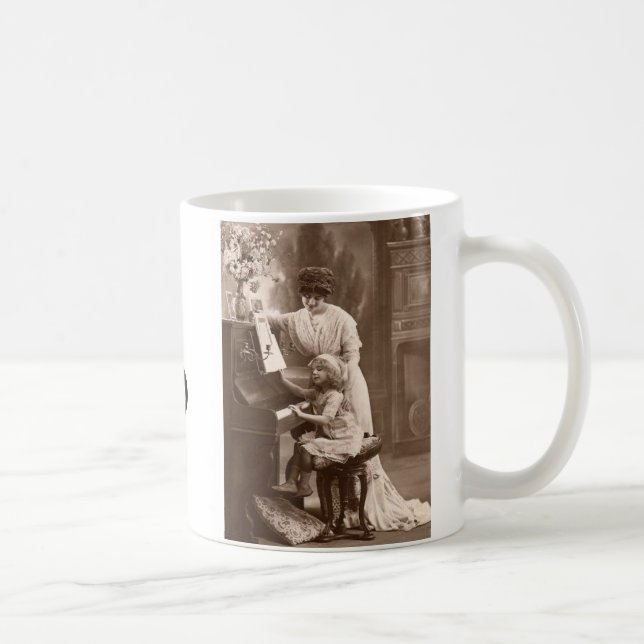 Vintage Musik-Lehrer-Schale Kaffeetasse (Rechts)
