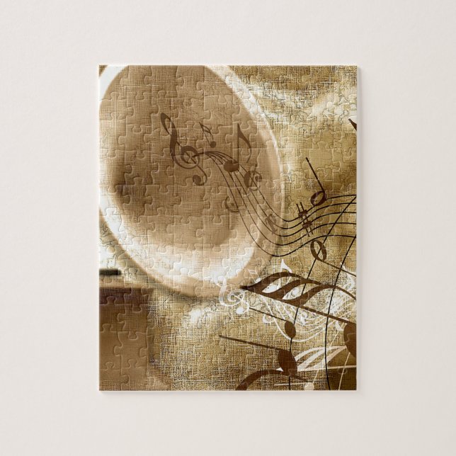 Vintage Musik Puzzle (Vertikal)