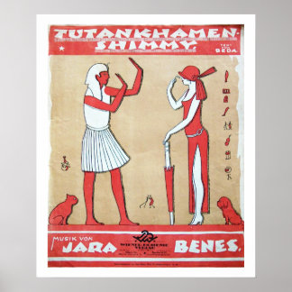 Vintage-Musik - Tutankhamen Shimmy Druck Poster