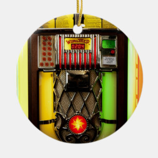 Vintage-Musikbox Keramik Ornament