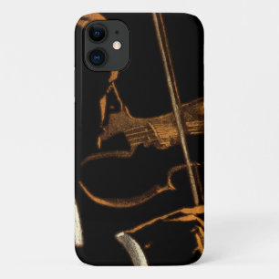 Vintage-Musiker, Violinist spielt Violinmusik iPhone 11 Hülle
