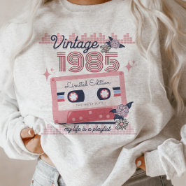 Vintage Musikkassette 1985 in limitierter Auflage Sweatshirt
