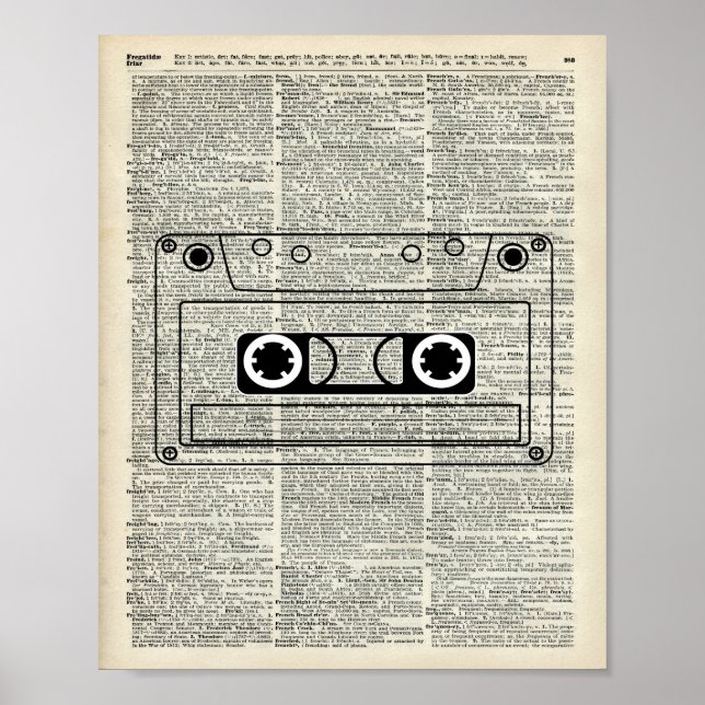 Vintage Musikkassette Poster (Vorne)
