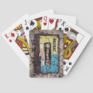 Vintage Musikkassette Spielkarten