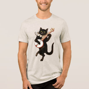Vintage-Musikkatz-T-Shirt Tri-Blend Shirt
