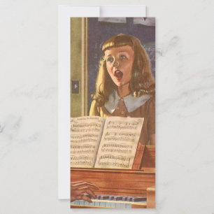 Vintage Musiklehrerin Unterricht Schüler/innen am 