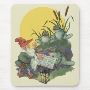 Vintage-Musikmagazin-Coverkunst, Etude-Froschchor Mousepad