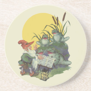 Vintage-Musikmagazin-Coverkunst, Etude-Froschchor Untersetzer