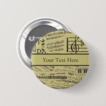 Vintage Musiknote Pattern Music Theme Musiker