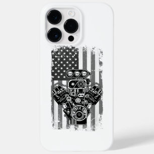 Vintage Muskelkater Pistole American Flag Funny Me Case-Mate iPhone 14 Pro Max Hülle