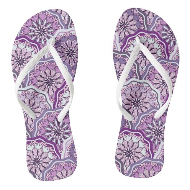 Vintage-Muster Flip Flops (Fußbett)