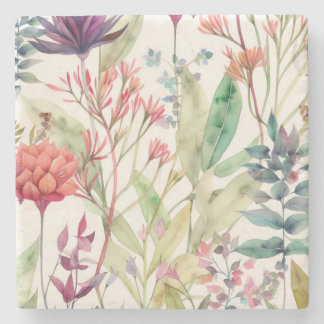 vintage Muster floral Steinuntersetzer