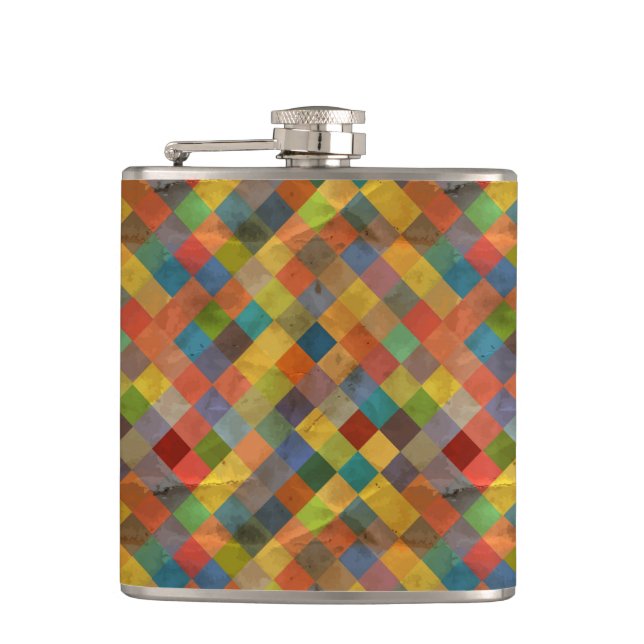 Vintage-Muster. Geometrisch. Flachmann (Vorderseite)
