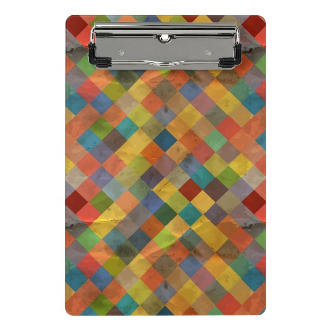 Vintage-Muster. Geometrisch. Mini Klemmbrett (Vorderseite)