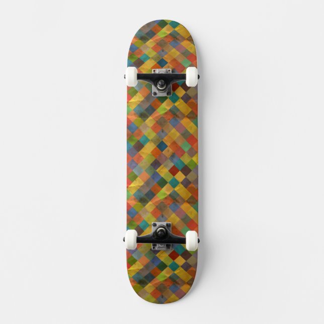 Vintage-Muster. Geometrisch. Skateboard (Vorderseite)