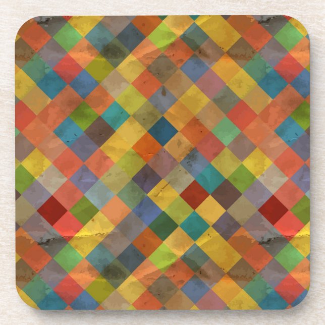 Vintage-Muster. Geometrisch. Untersetzer (Vorderseite)