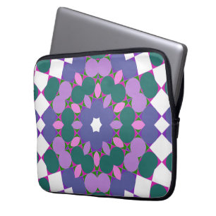 Vintage-Muster in mehreren Farben Laptopschutzhülle