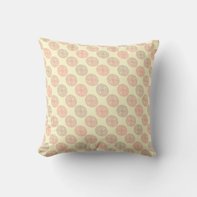 Vintage-Muster Kissen (Vorderseite)