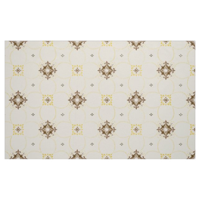Vintage-Muster mit abwechselnden Medaillons Stoff (Fat Quarter (45,7 x 55,9 cm))