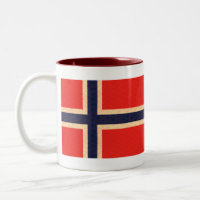 Vintage Muster-Norweger-Flagge