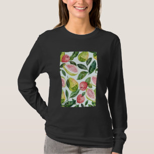 Vintage-Musterkunst Guave Frucht T-Shirt