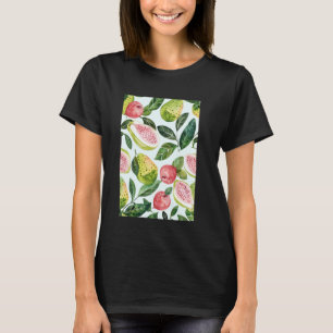 Vintage-Musterkunst Guave Frucht T-Shirt