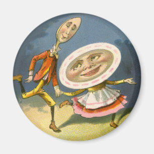 Vintage-Mutter-Gans-Kinderreim Hey Diddle Magnet