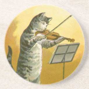Vintage-Mutter-Gans-Kinderreim Hey Diddle Sandstein Untersetzer