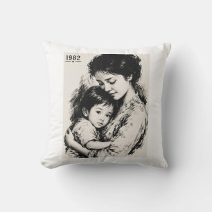 Vintage Mutter & Kind 1982 Kissen