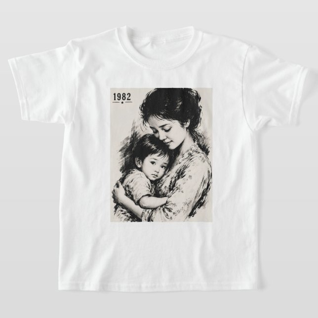 Vintage Mutter & Kind 1982 T-Shirt (Ablage )