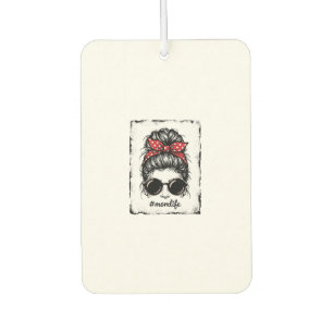 Vintage-Mutter-Leben-Unordentlicher-Bun-Bandana-Sh Autolufterfrischer
