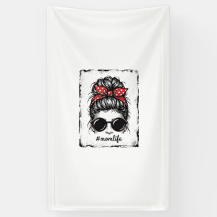 Vintage-Mutter-Leben-Unordentlicher-Bun-Bandana-Sh Banner