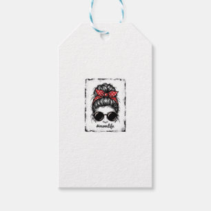 Vintage-Mutter-Leben-Unordentlicher-Bun-Bandana-Sh Geschenkanhänger