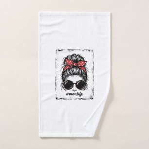Vintage-Mutter-Leben-Unordentlicher-Bun-Bandana-Sh Handtuch