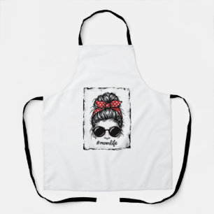Vintage-Mutter-Leben-Unordentlicher-Bun-Bandana-Sh Schürze