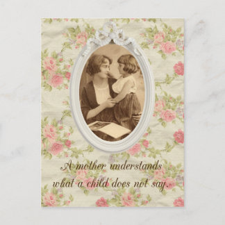 Vintage Mutter Postkarte