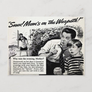 Vintage-Mutter-Seifen-Werbepostkarte Postkarte