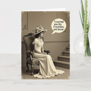 Vintage Muttertags Humor Karte