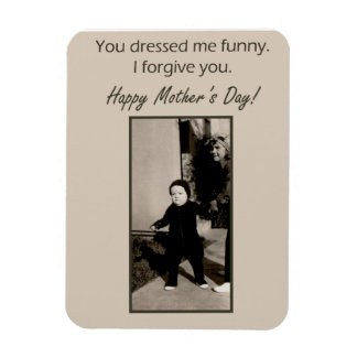 Vintage-Muttertags-Karte mit Foto Magnet
