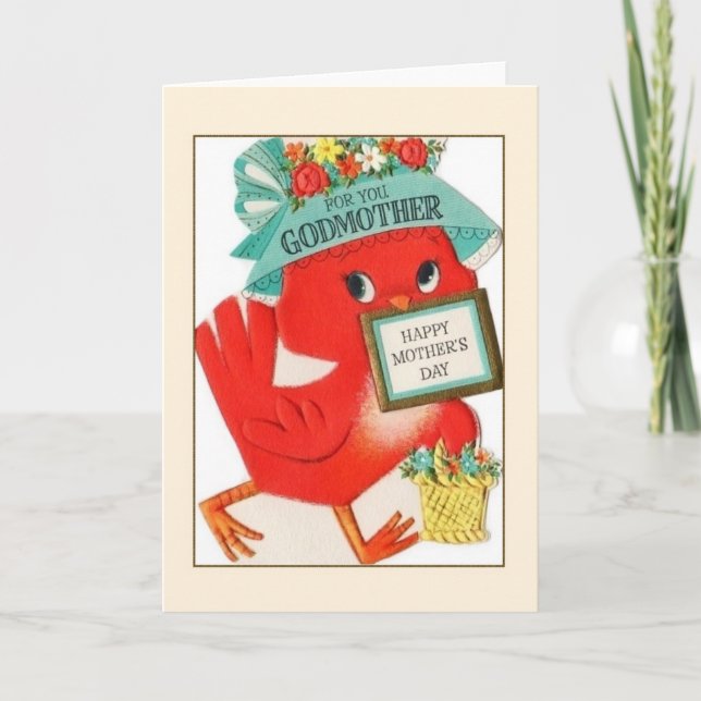 Vintage Muttertagskarte für Mutter Karte (Vorderseite)