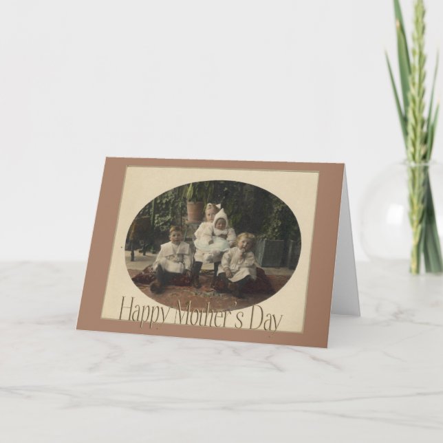 Vintage Muttertagskarte Karte (Vorderseite)