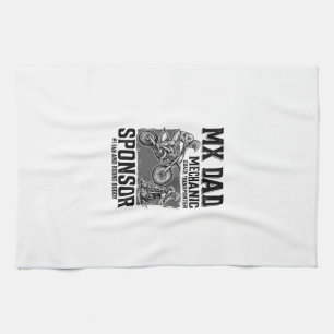 Vintage MX Dad Motocross Fahrkumpel Shirt Design Geschirrtuch