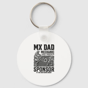 Vintage MX Dad Motocross Fahrkumpel-Shirt-Design Schlüsselanhänger
