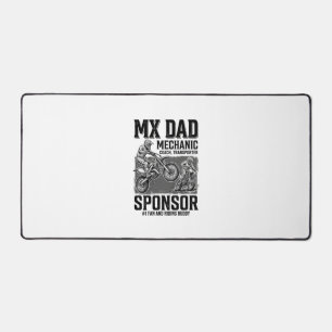 Vintage MX Dad Motocross Fahrkumpel Shirt Design Schreibtischunterlage