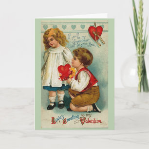 Vintage - My Heart is All Yours, Valentine Feiertagskarte