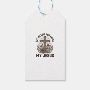 Vintage My Jesus Floral Cross Christliches T-Shirt Geschenkanhänger