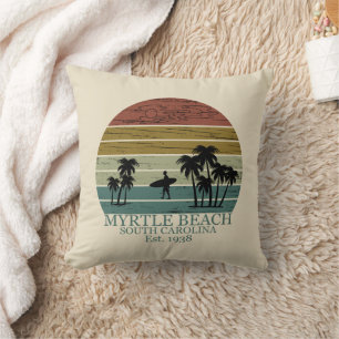Vintage Myrtle Beach South Carolina Kissen